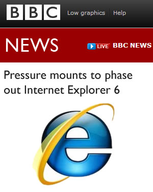 Pressure to phase out ie6